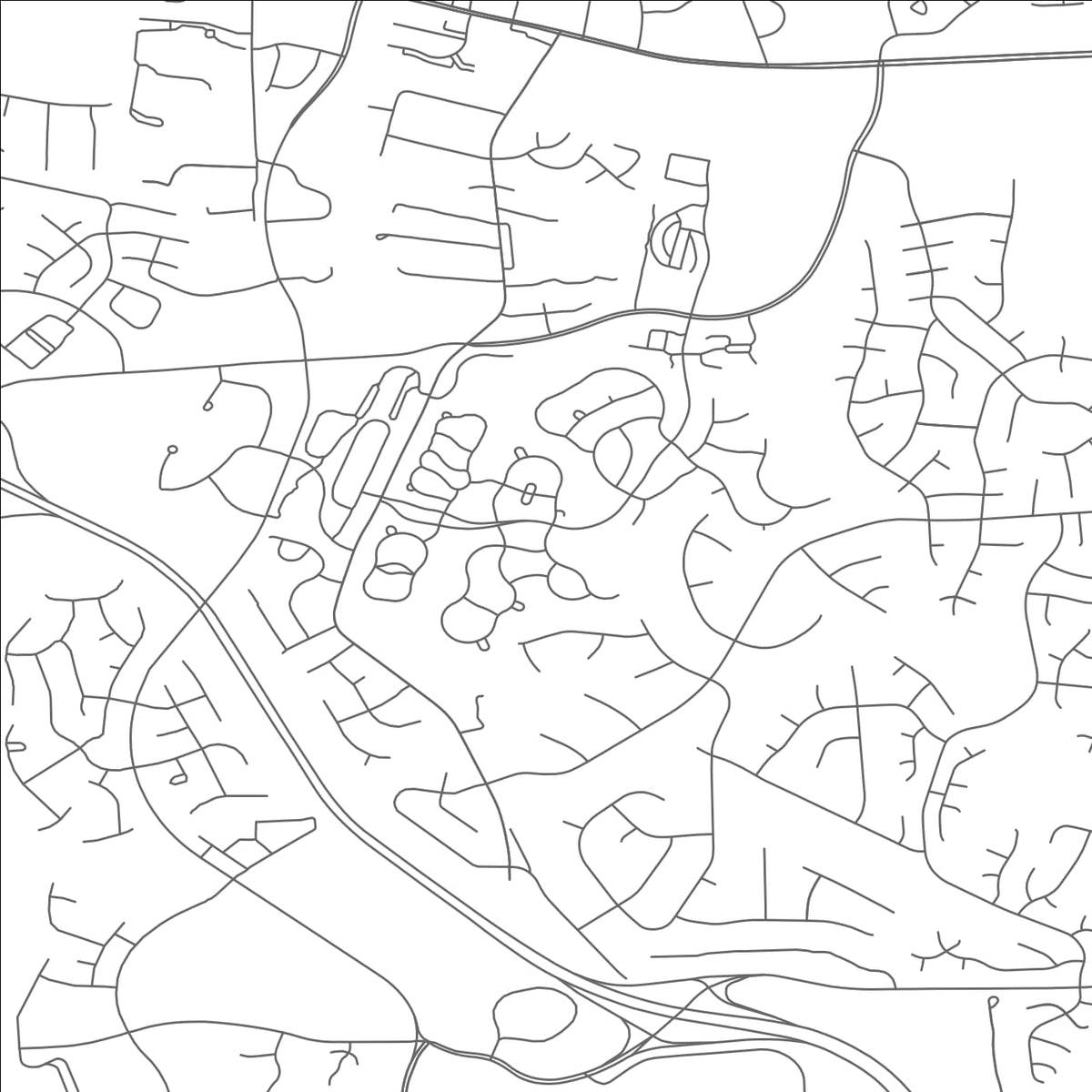 ROAD MAP OF MIDLOTHIAN, VIRGINIA BY MAPBAKES