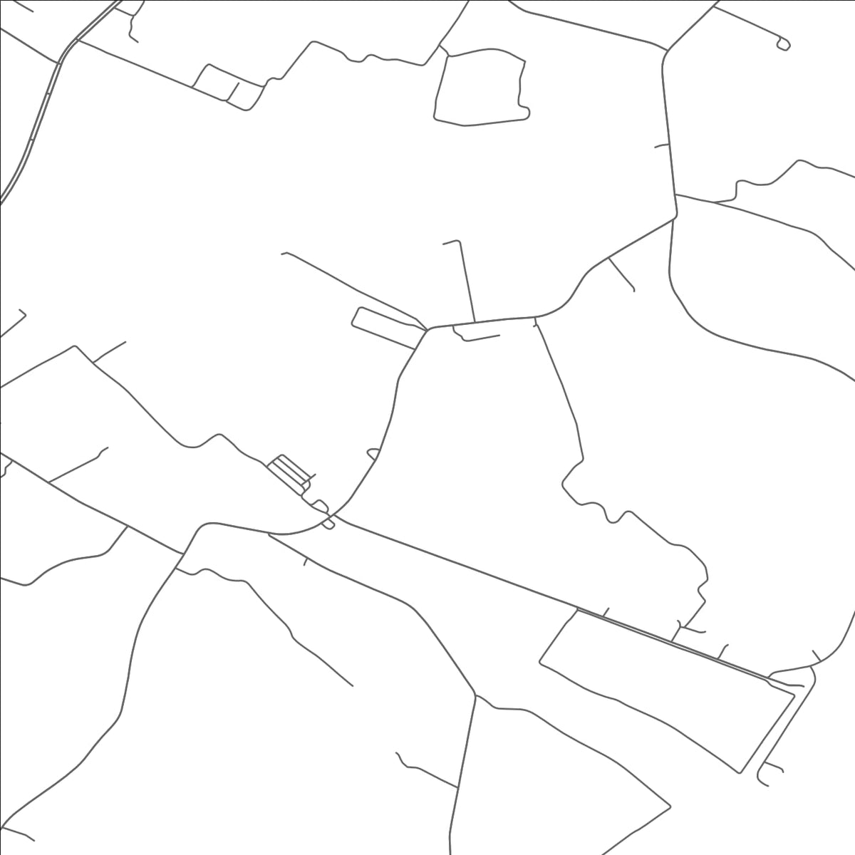 ROAD MAP OF MODEST TOWN, VIRGINIA BY MAPBAKES
