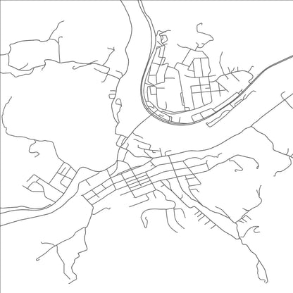 ROAD MAP OF NARROWS, VIRGINIA BY MAPBAKES