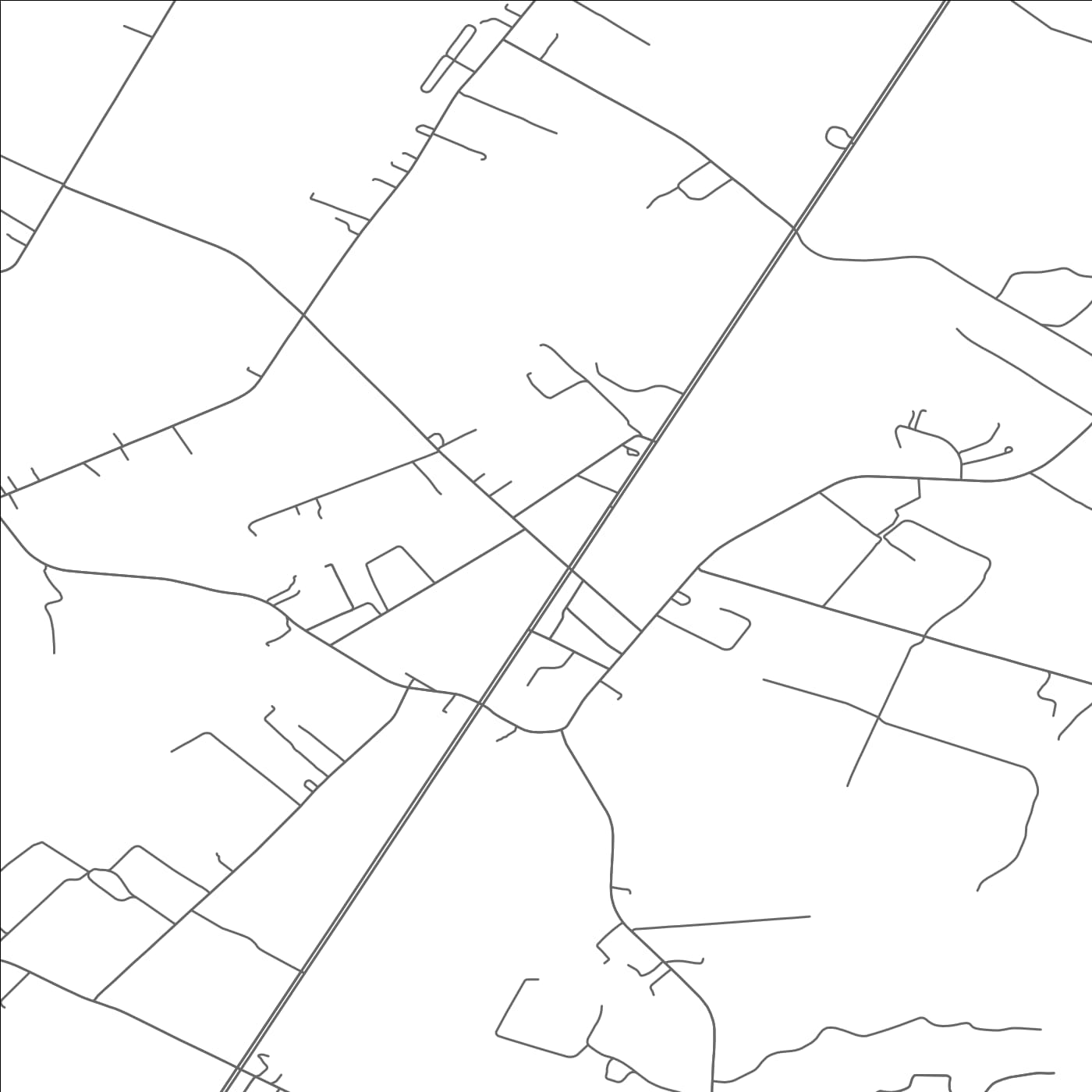 ROAD MAP OF NASSAWADOX, VIRGINIA BY MAPBAKES