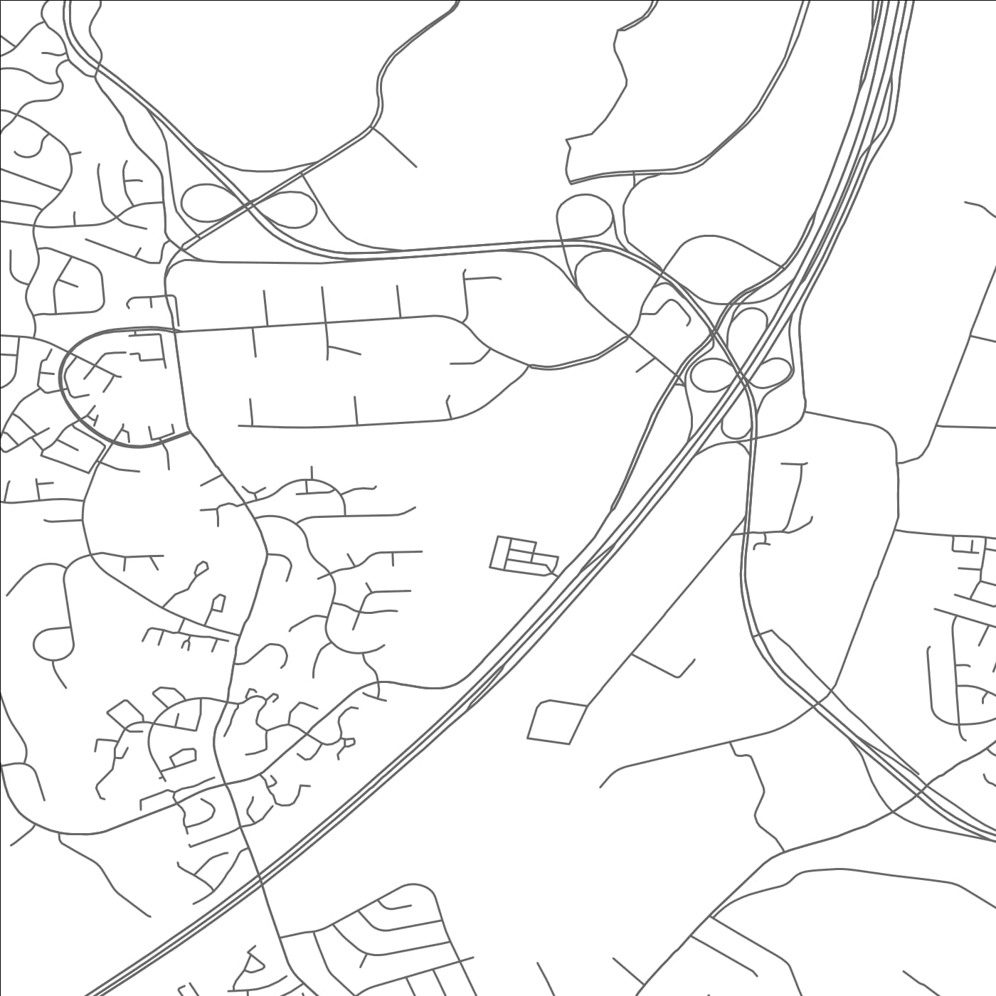 ROAD MAP OF NEWINGTON, VIRGINIA BY MAPBAKES