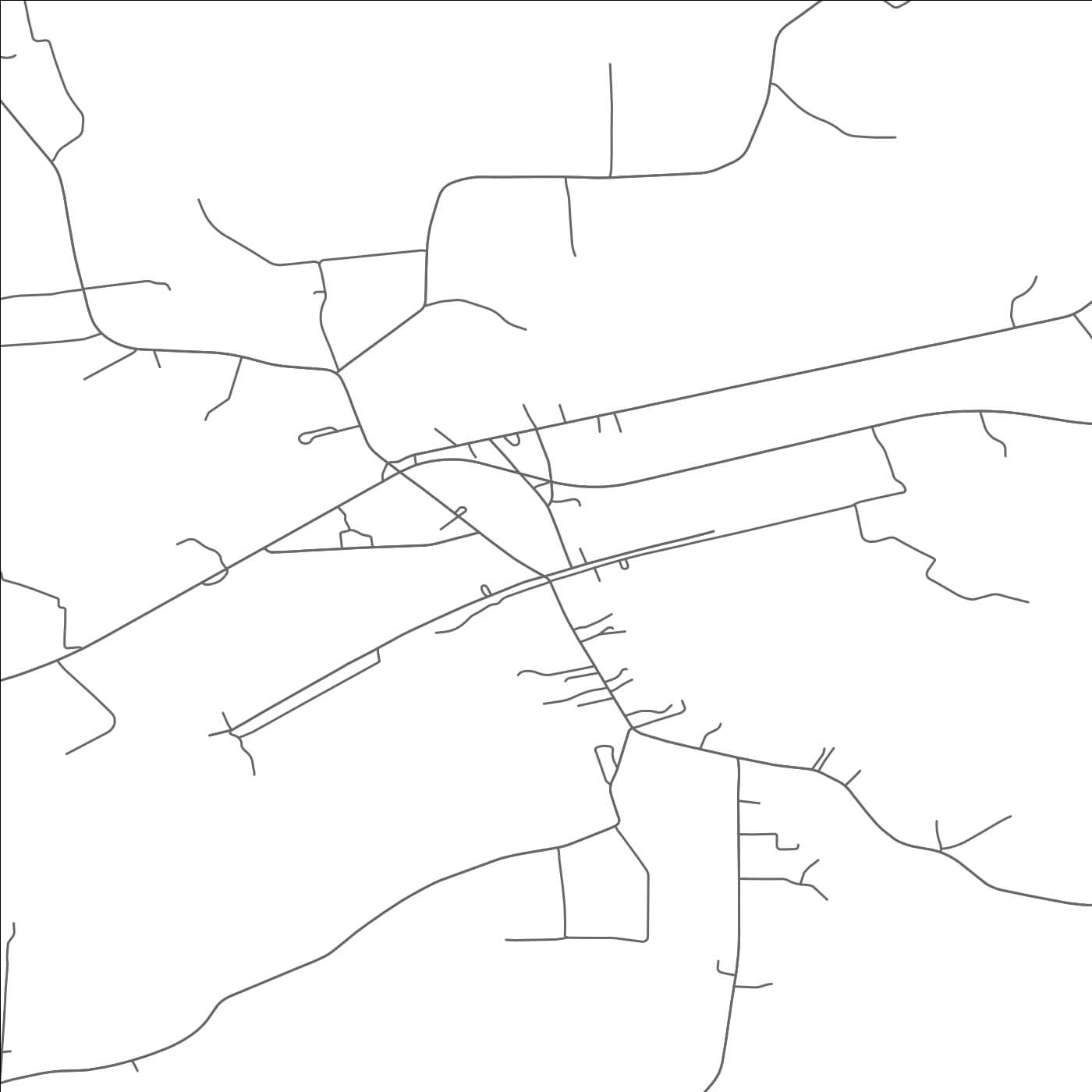 ROAD MAP OF NEWSOMS, VIRGINIA BY MAPBAKES