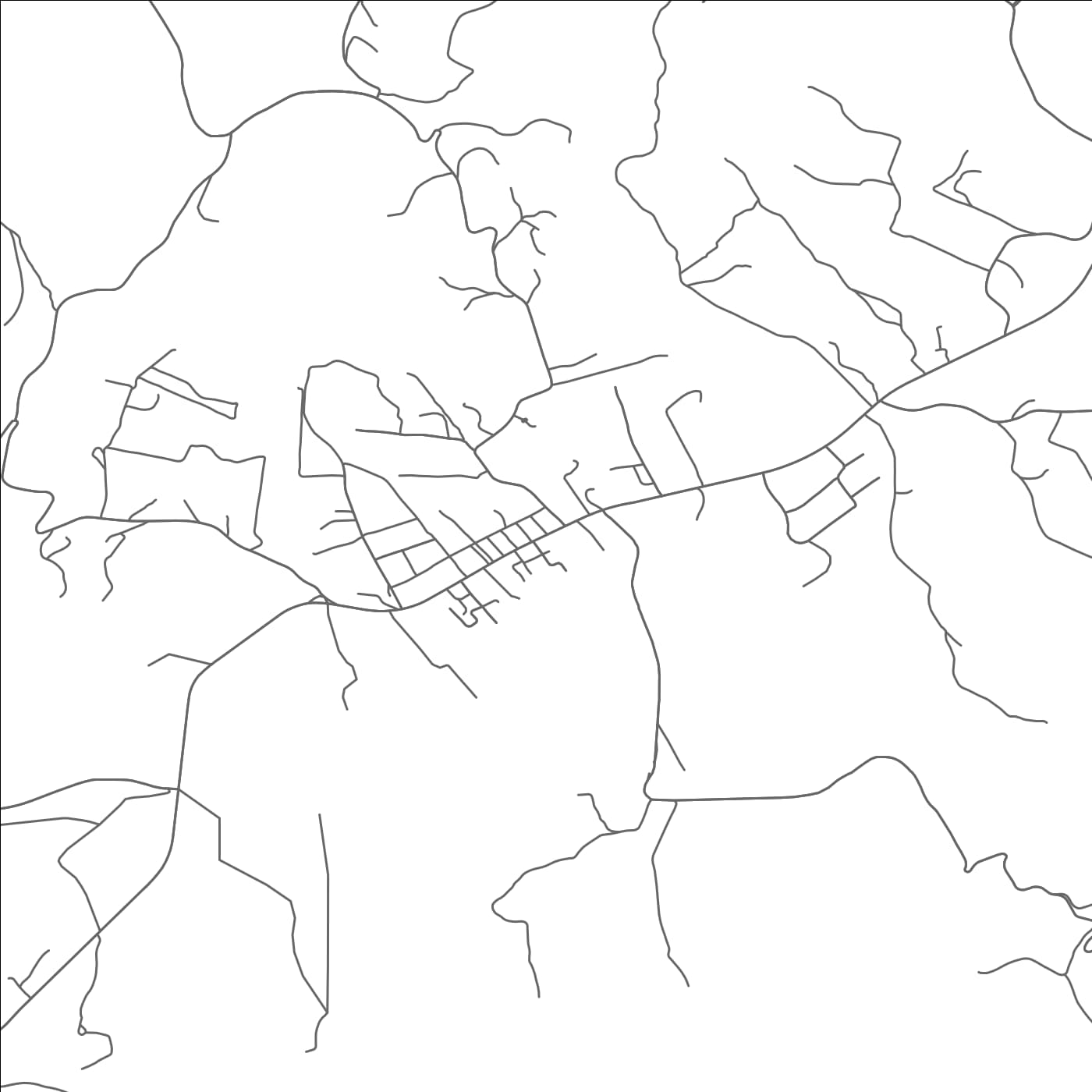 ROAD MAP OF NICKELSVILLE, VIRGINIA BY MAPBAKES