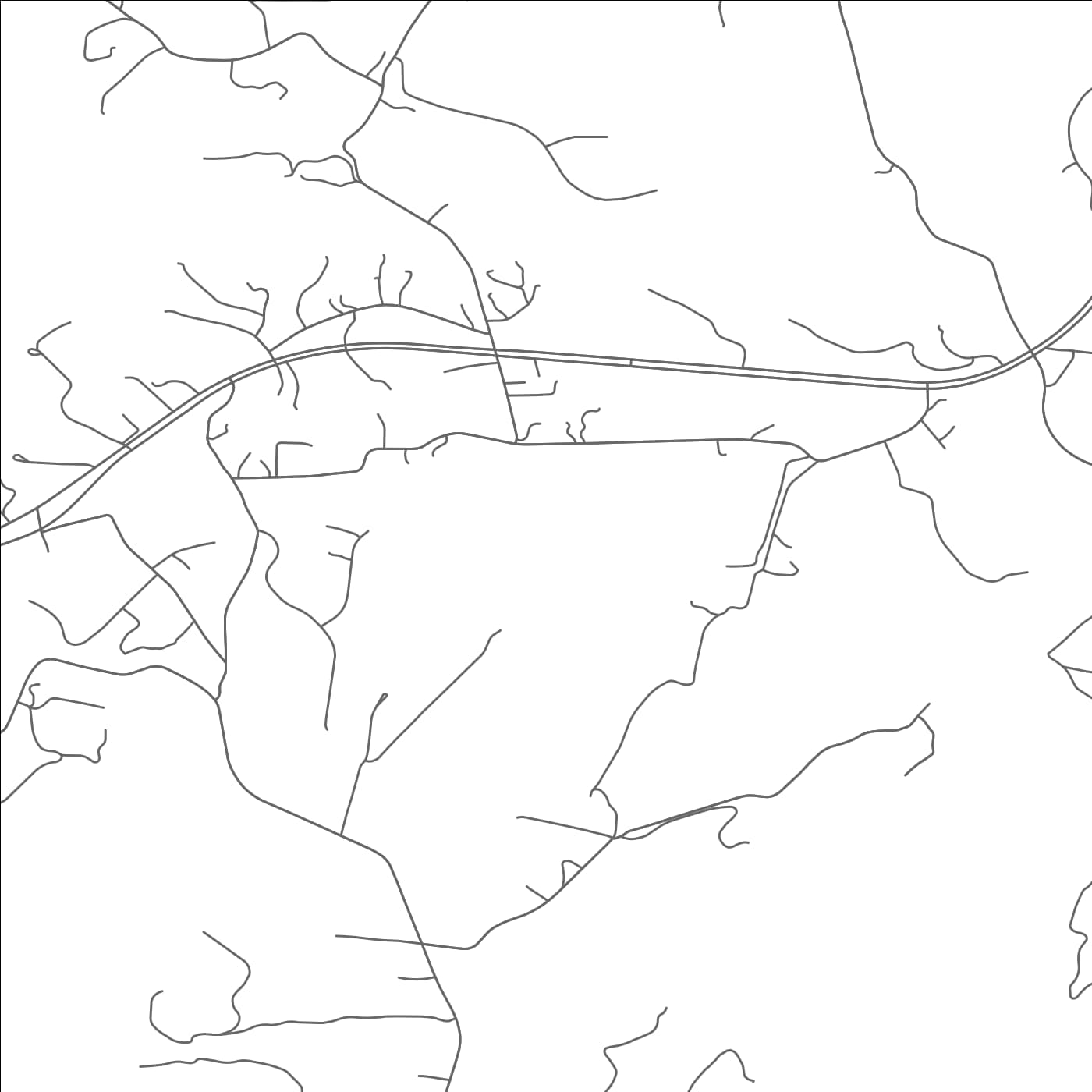 ROAD MAP OF NORTH GARDEN, VIRGINIA BY MAPBAKES