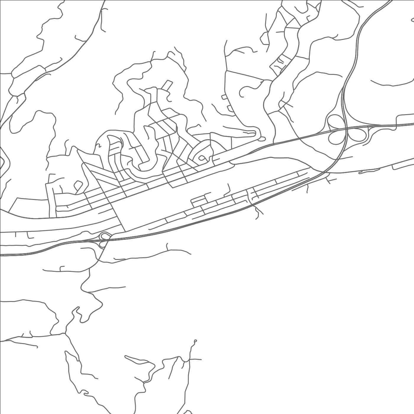 ROAD MAP OF NORTON, VIRGINIA BY MAPBAKES