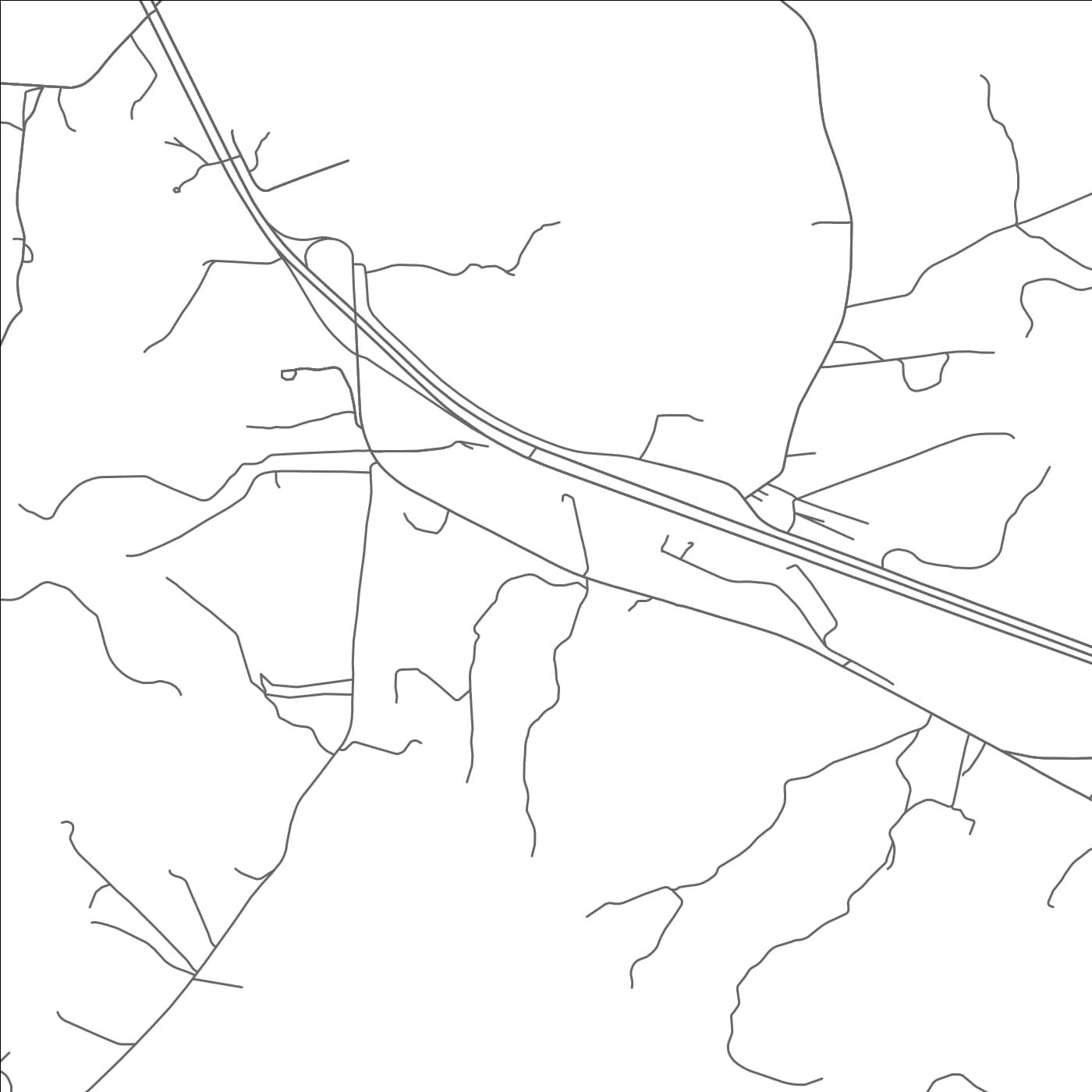 ROAD MAP OF NOTTOWAY COURT HOUSE, VIRGINIA BY MAPBAKES