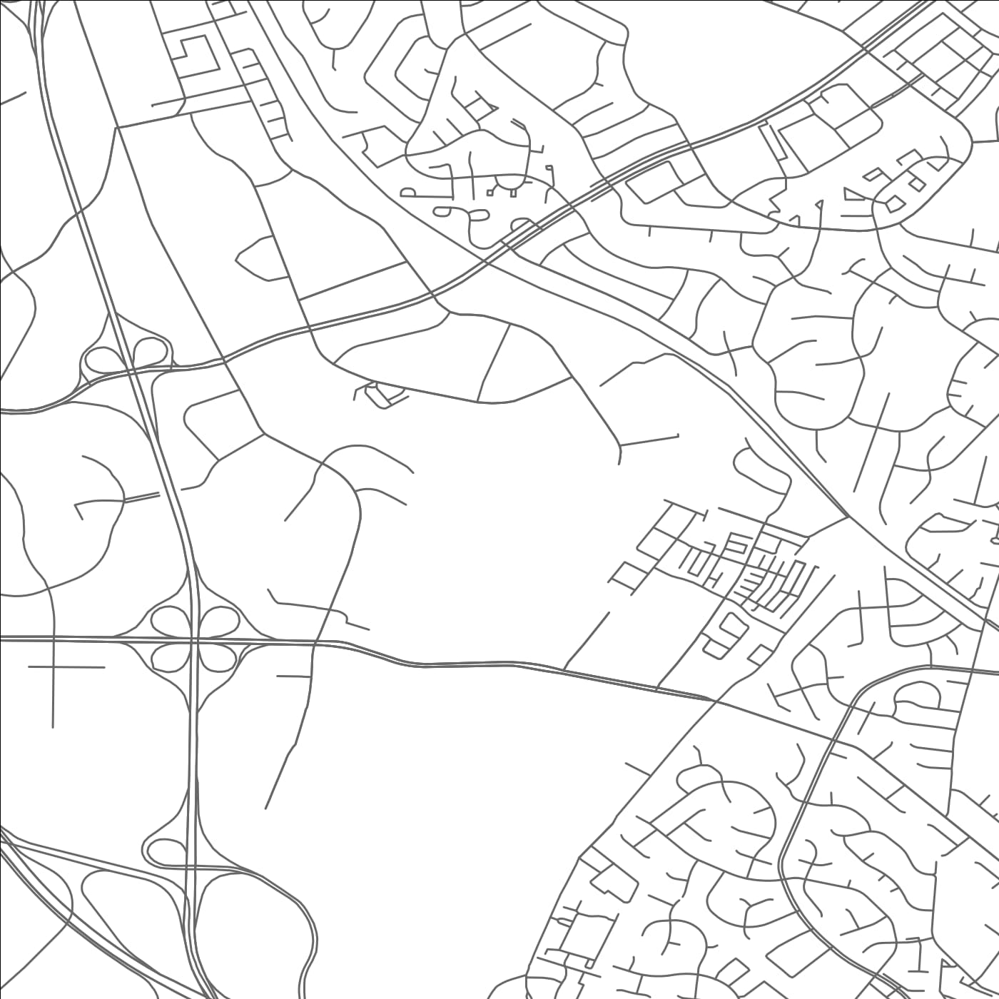 ROAD MAP OF OAK GROVE, VIRGINIA BY MAPBAKES