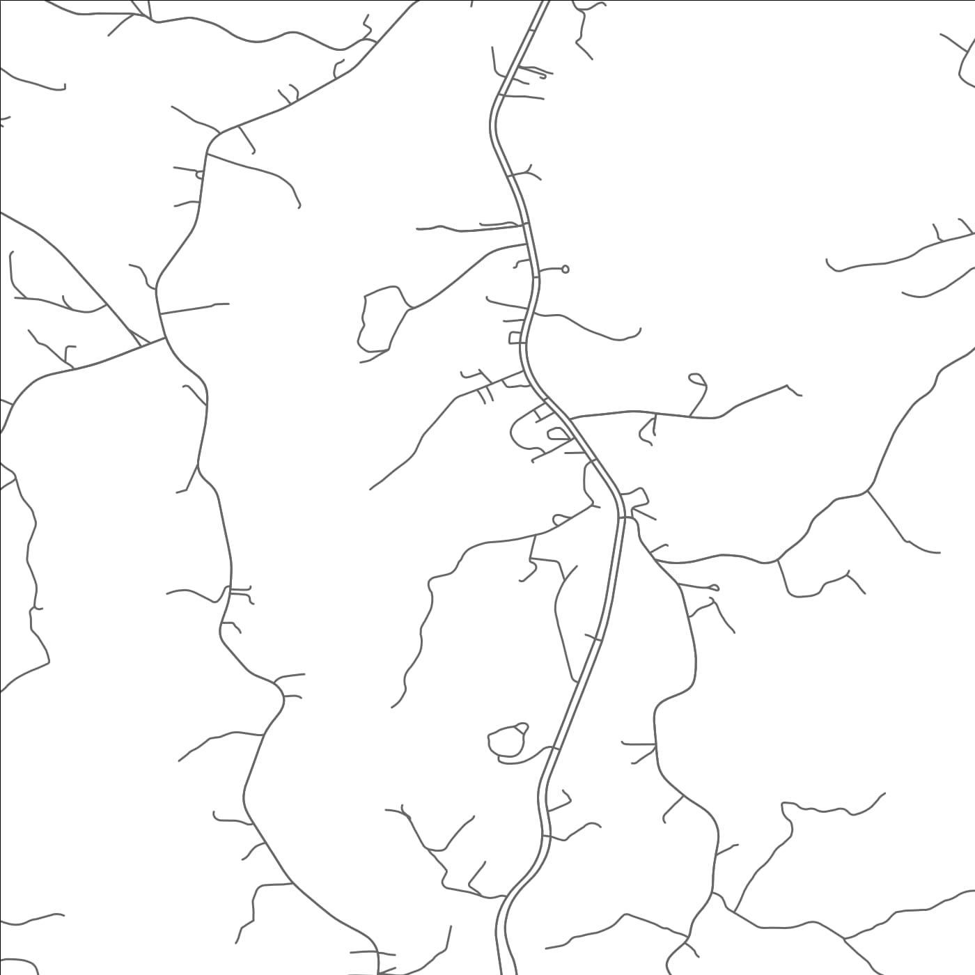 ROAD MAP OF OAK LEVEL, VIRGINIA BY MAPBAKES