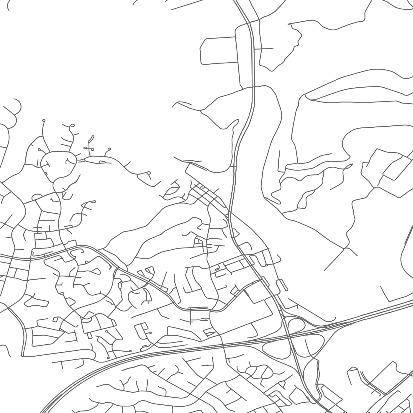 ROAD MAP OF OCCOQUAN, VIRGINIA BY MAPBAKES