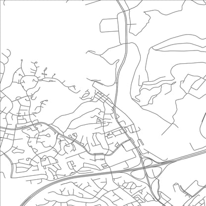 ROAD MAP OF OCCOQUAN, VIRGINIA BY MAPBAKES