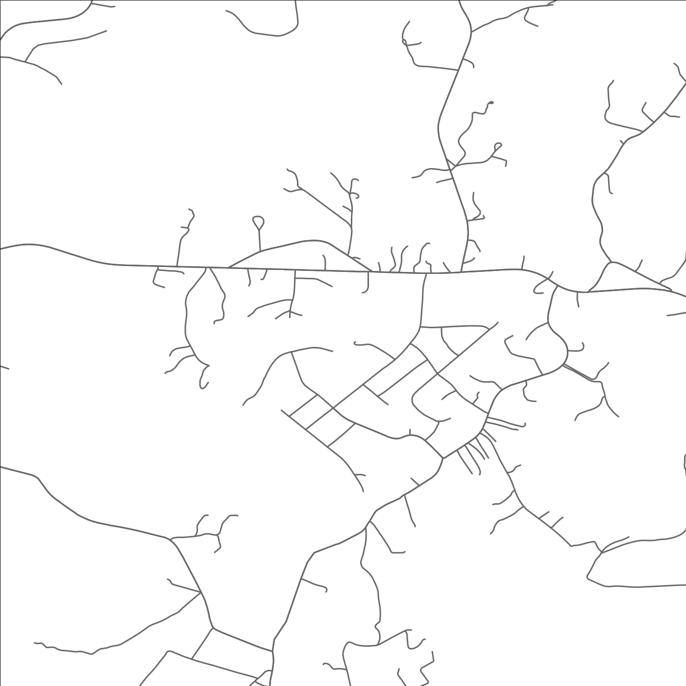 ROAD MAP OF PASSAPATANZY, VIRGINIA BY MAPBAKES