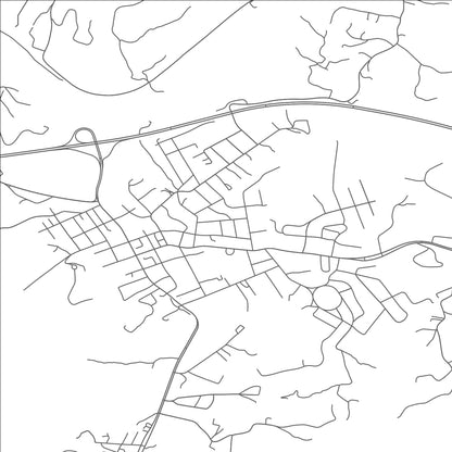 ROAD MAP OF PEARISBURG, VIRGINIA BY MAPBAKES