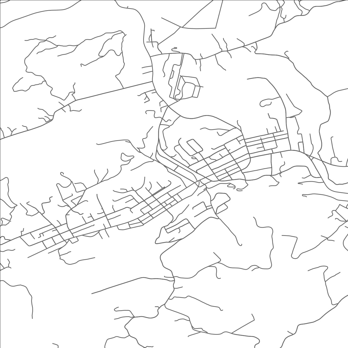 ROAD MAP OF PENNINGTON GAP, VIRGINIA BY MAPBAKES