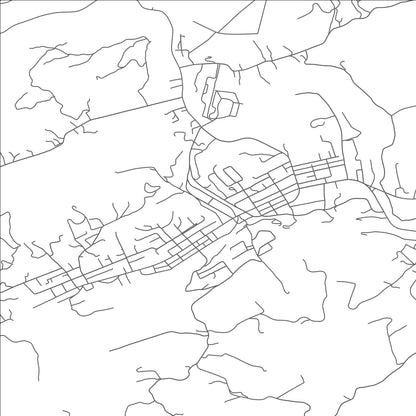 ROAD MAP OF PENNINGTON GAP, VIRGINIA BY MAPBAKES