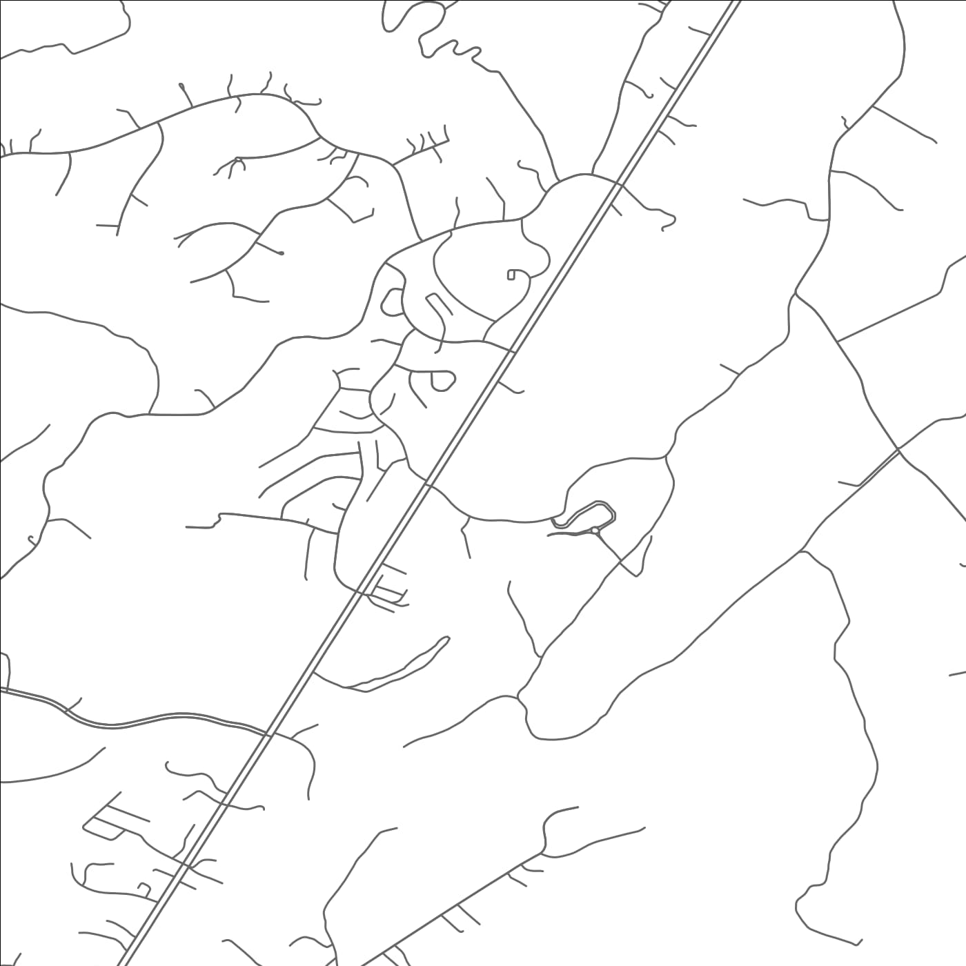 ROAD MAP OF PINEY MOUNTAIN, VIRGINIA BY MAPBAKES