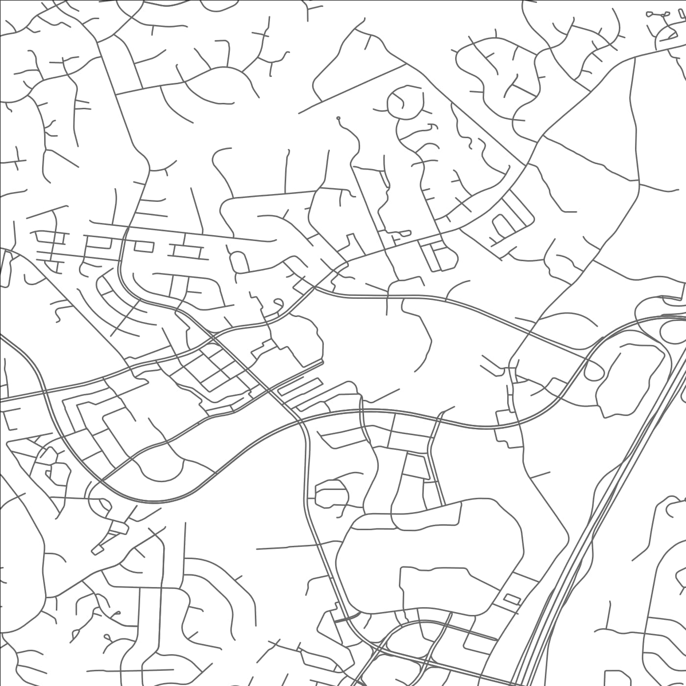 ROAD MAP OF POTOMAC MILLS, VIRGINIA BY MAPBAKES