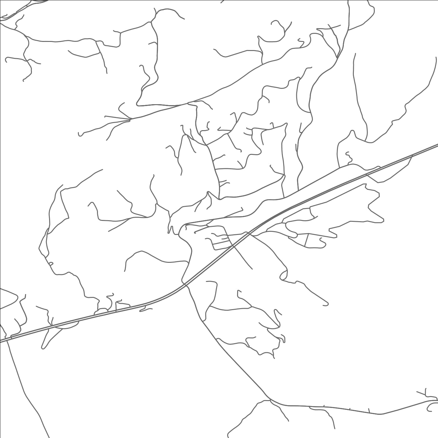 ROAD MAP OF POUNDING MILL, VIRGINIA BY MAPBAKES