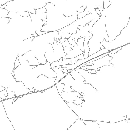 ROAD MAP OF POUNDING MILL, VIRGINIA BY MAPBAKES