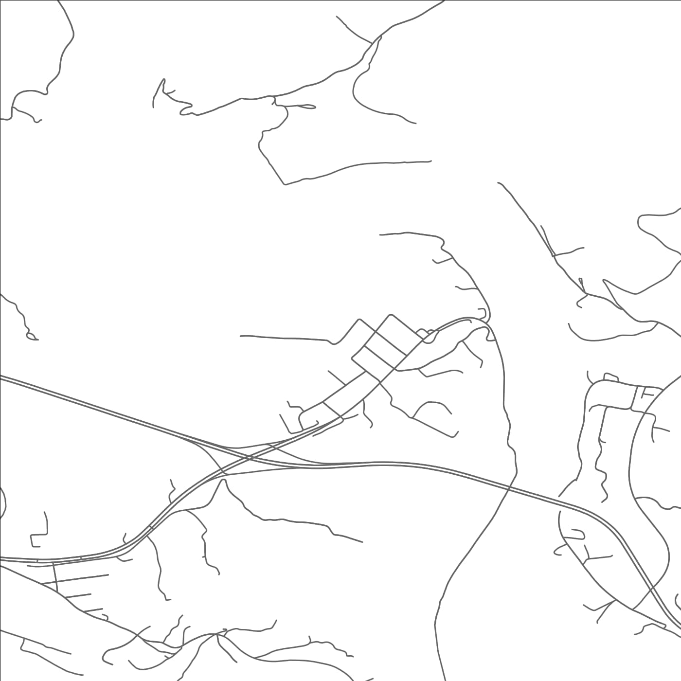 ROAD MAP OF RIPPLEMEAD, VIRGINIA BY MAPBAKES