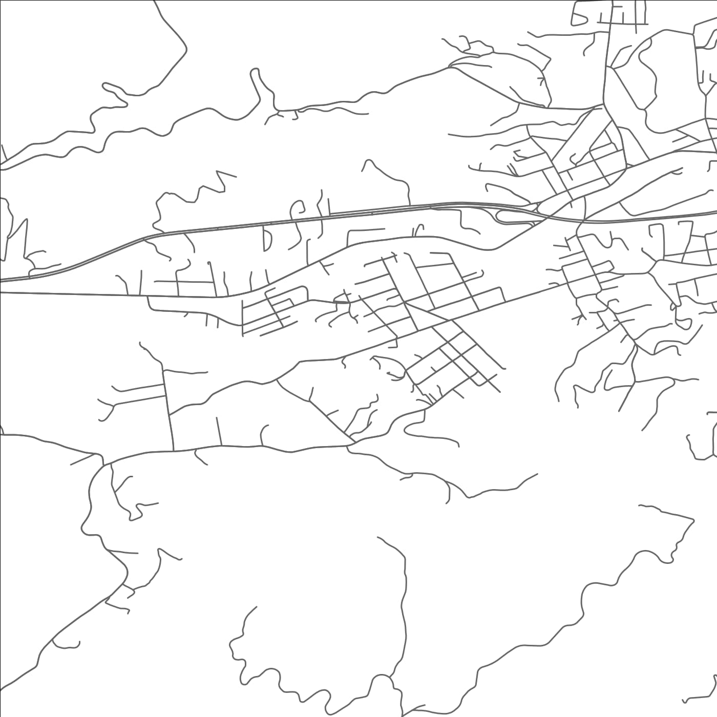 ROAD MAP OF RIVERVIEW, VIRGINIA BY MAPBAKES