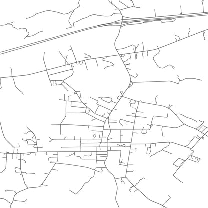 ROAD MAP OF RURAL RETREAT, VIRGINIA BY MAPBAKES