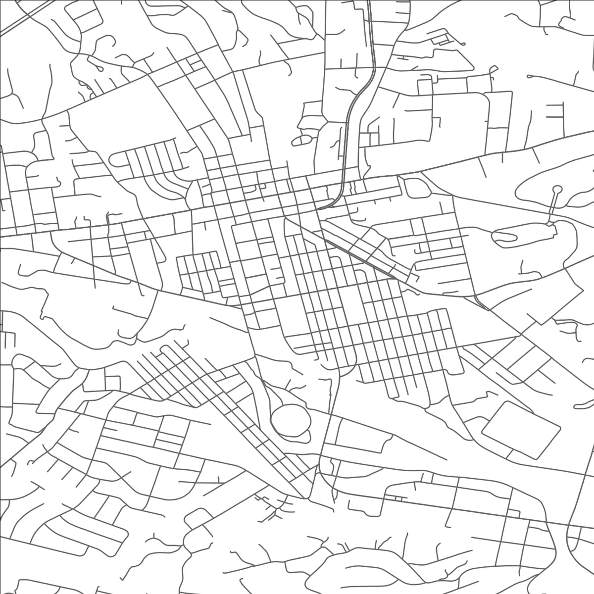 ROAD MAP OF SALEM, VIRGINIA BY MAPBAKES