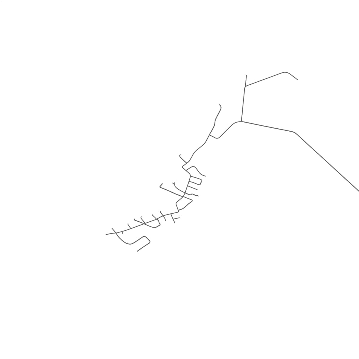ROAD MAP OF SAXIS, VIRGINIA BY MAPBAKES