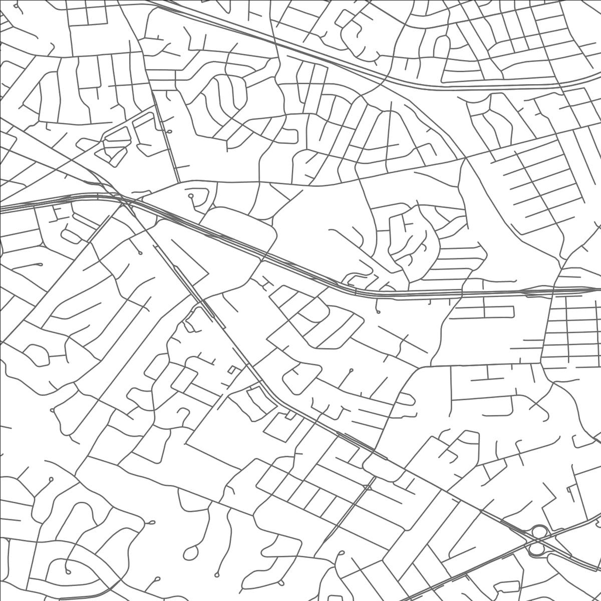 ROAD MAP OF SEVEN CORNERS, VIRGINIA BY MAPBAKES