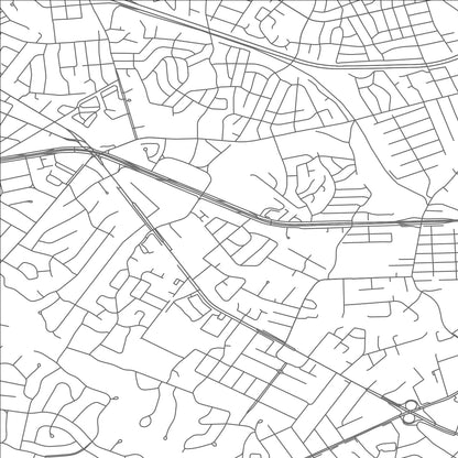 ROAD MAP OF SEVEN CORNERS, VIRGINIA BY MAPBAKES