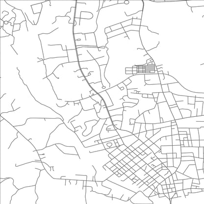 ROAD MAP OF SOUTH BOSTON, VIRGINIA BY MAPBAKES