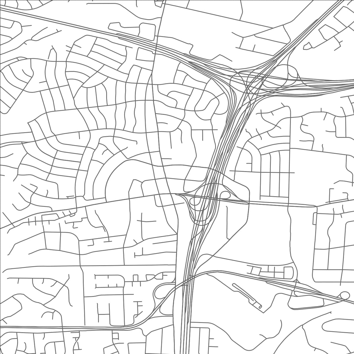 ROAD MAP OF SPRINGFIELD, VIRGINIA BY MAPBAKES