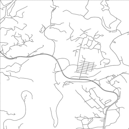 ROAD MAP OF ST. PAUL, VIRGINIA BY MAPBAKES