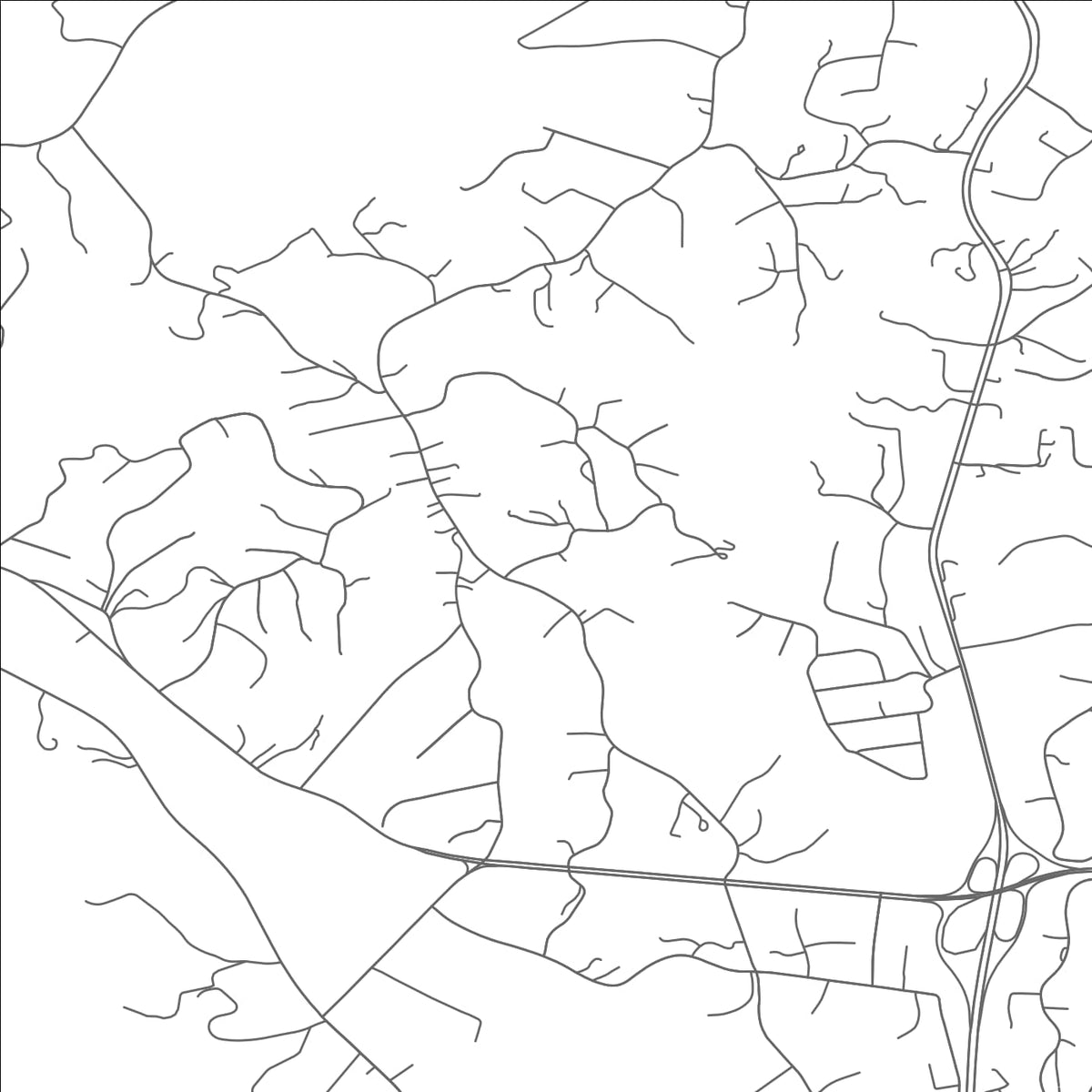 ROAD MAP OF STANLEYTOWN, VIRGINIA BY MAPBAKES