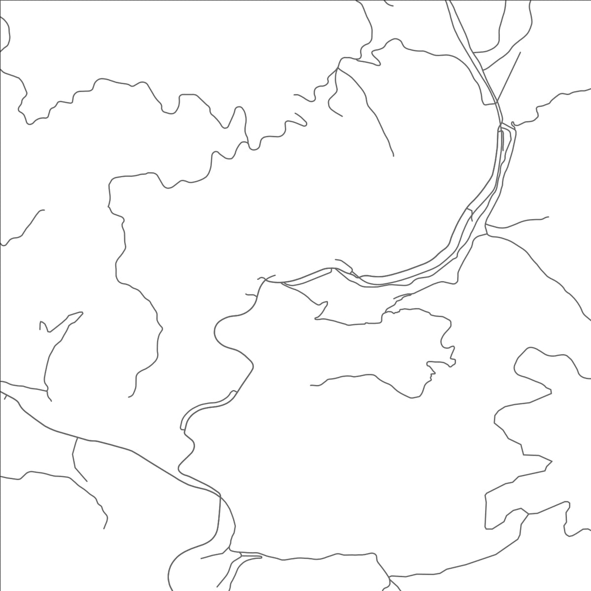 ROAD MAP OF STONEGA, VIRGINIA BY MAPBAKES