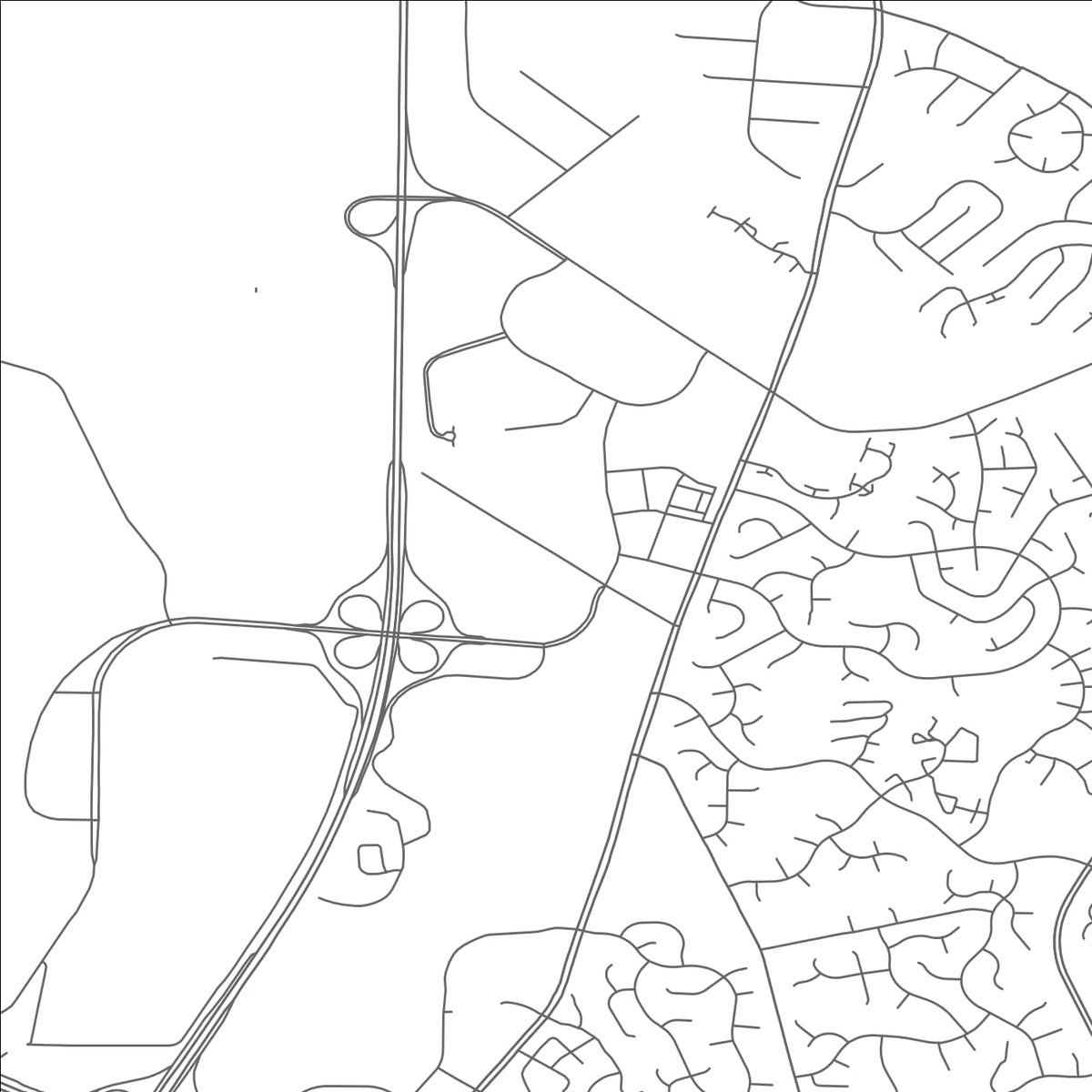 ROAD MAP OF SULLY SQUARE, VIRGINIA BY MAPBAKES