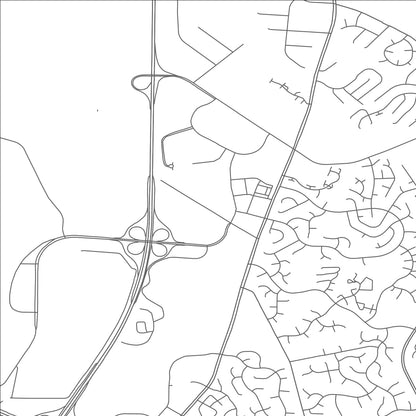ROAD MAP OF SULLY SQUARE, VIRGINIA BY MAPBAKES