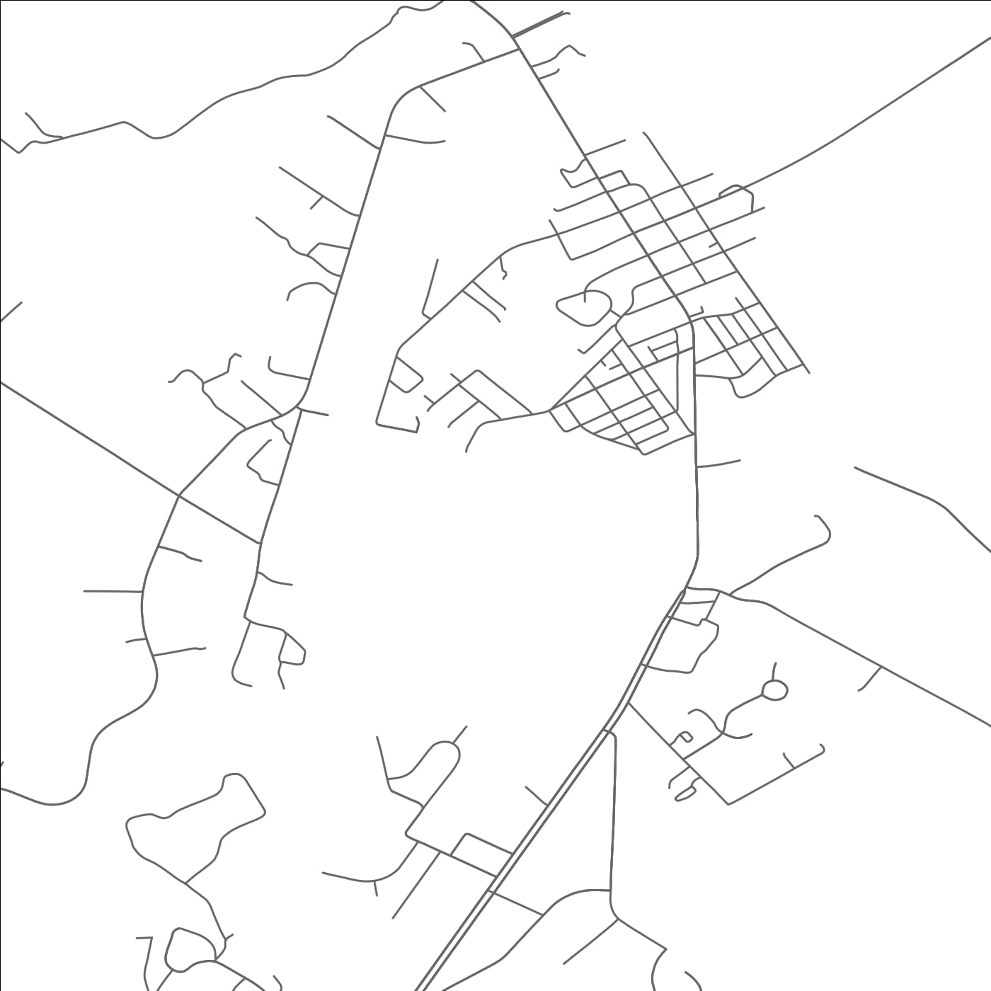 ROAD MAP OF TAPPAHANNOCK, VIRGINIA BY MAPBAKES