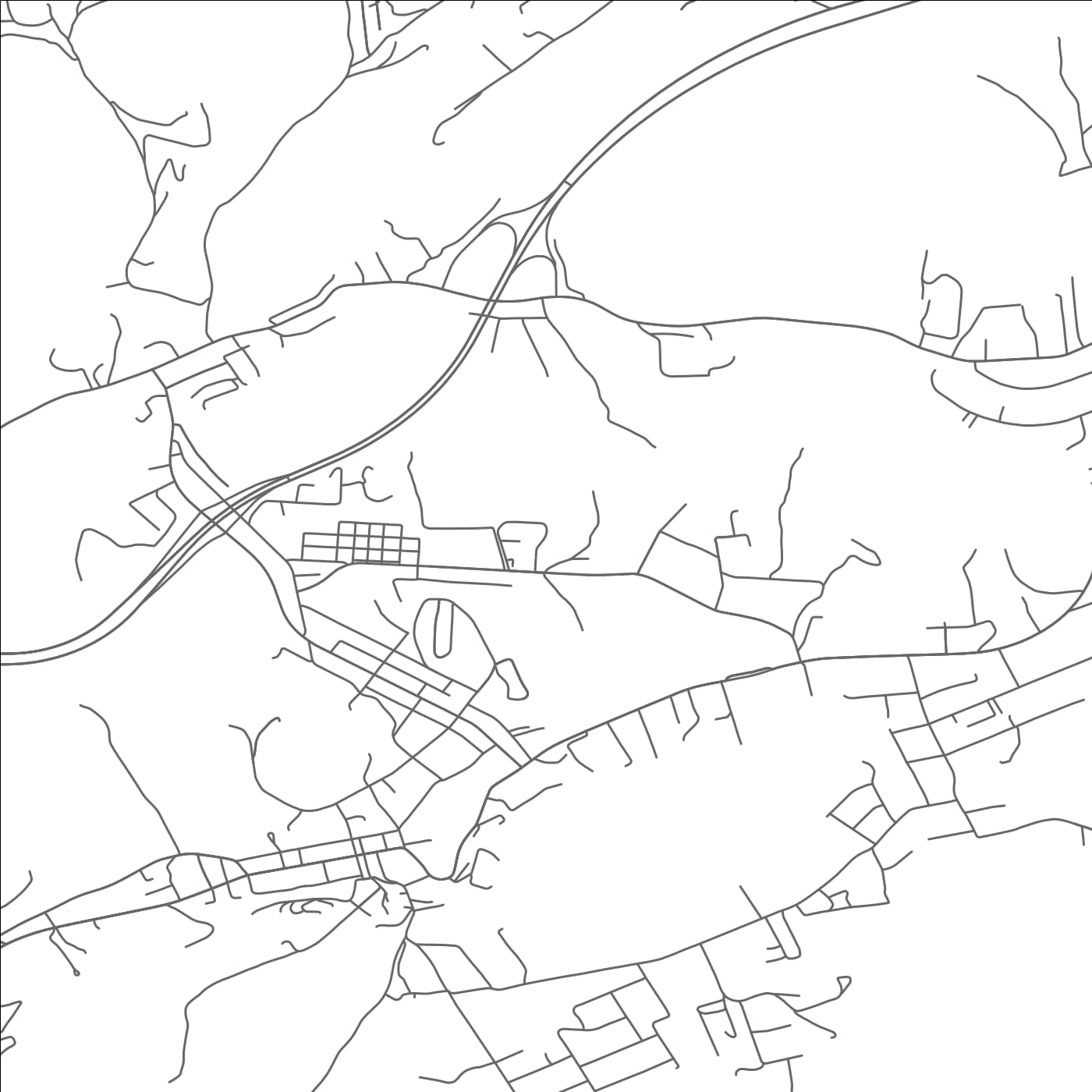 ROAD MAP OF TAZEWELL, VIRGINIA BY MAPBAKES