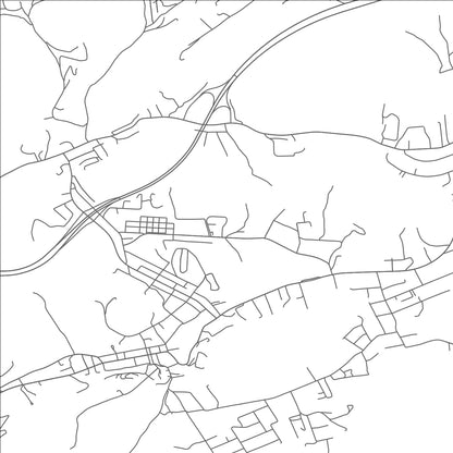 ROAD MAP OF TAZEWELL, VIRGINIA BY MAPBAKES