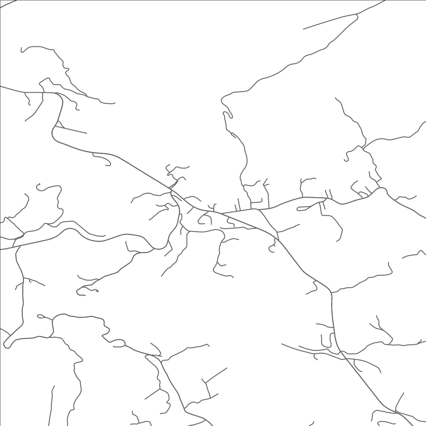 ROAD MAP OF TROUTDALE, VIRGINIA BY MAPBAKES