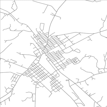 ROAD MAP OF VICTORIA, VIRGINIA BY MAPBAKES