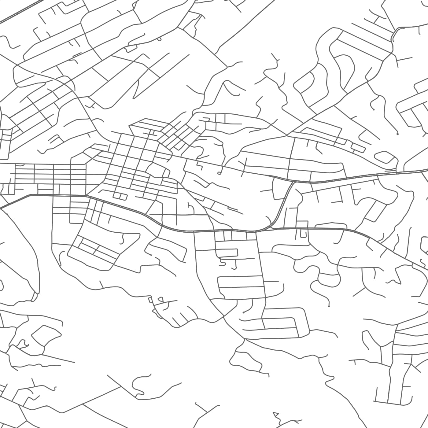 ROAD MAP OF VINTON, VIRGINIA BY MAPBAKES