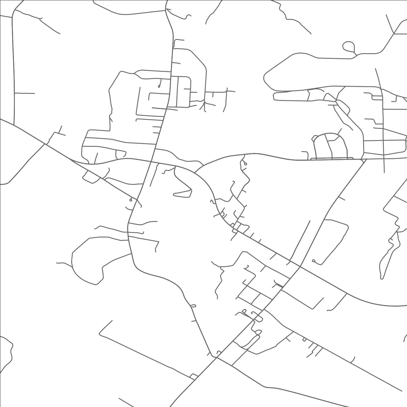 ROAD MAP OF WATTSVILLE, VIRGINIA BY MAPBAKES