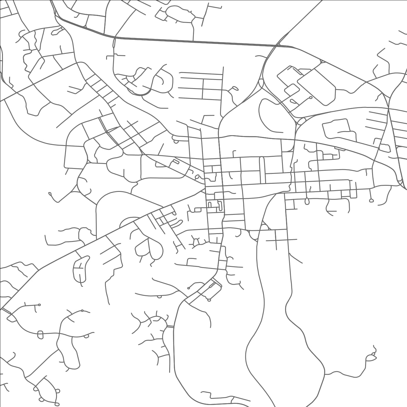 ROAD MAP OF WILLIAMSBURG, VIRGINIA BY MAPBAKES