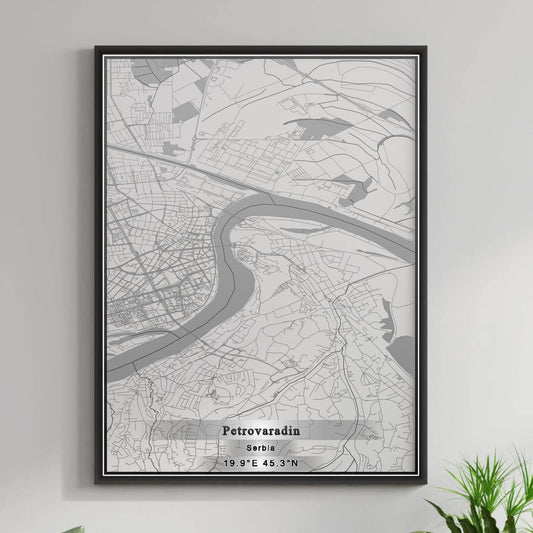 ROAD MAP OF PETROVARADIN, SERBIA BY MAPBAKES