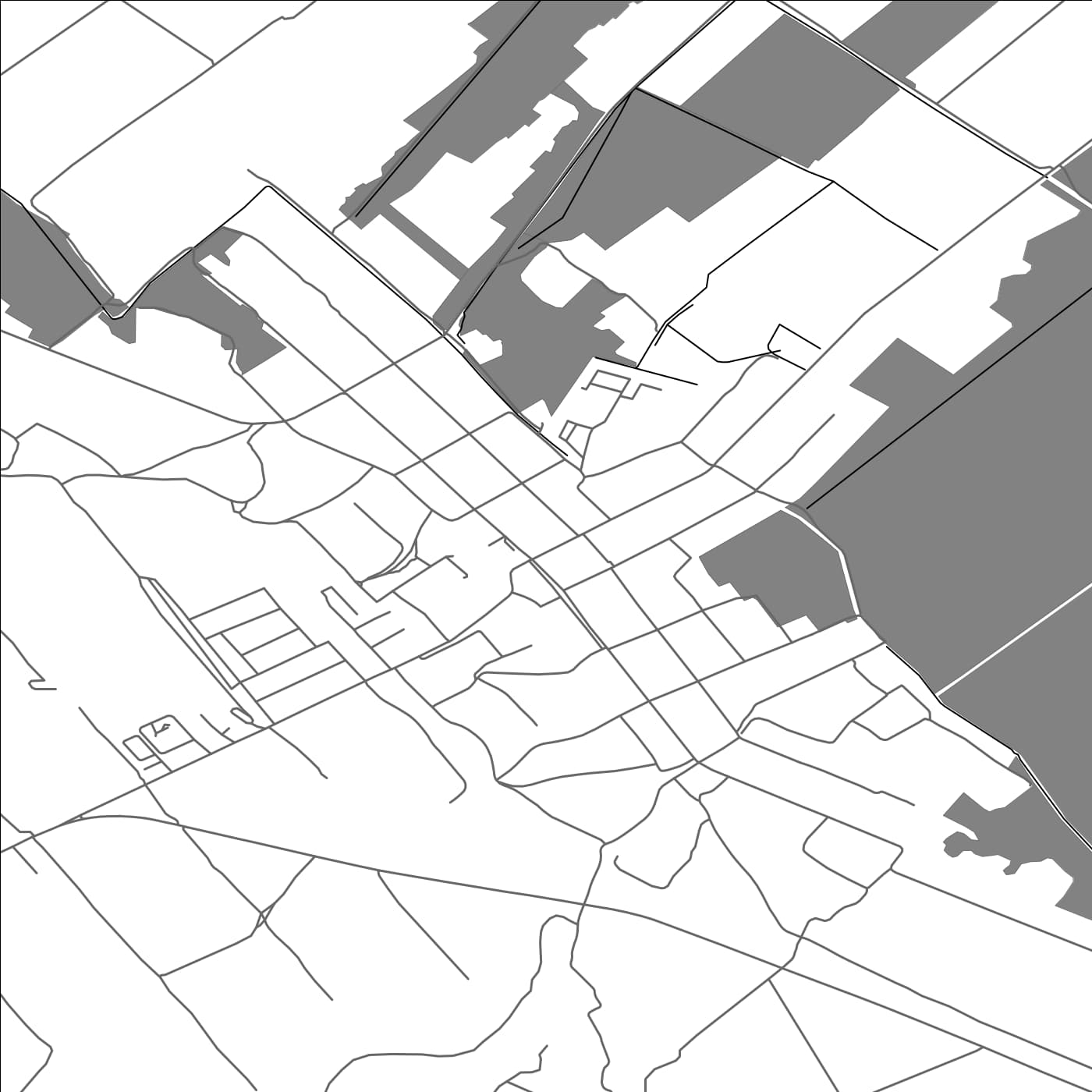 ROAD MAP OF ALIBUNAR, SERBIA BY MAPBAKES