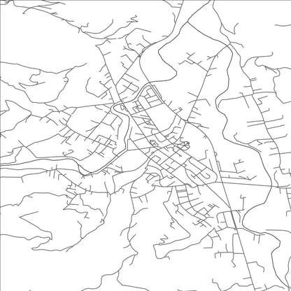 ROAD MAP OF ARILJE, SERBIA BY MAPBAKES