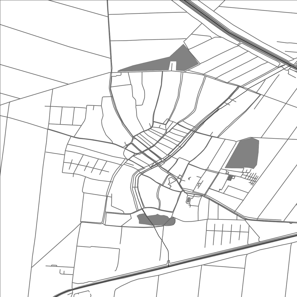 ROAD MAP OF BAČKI PETROVAC, SERBIA BY MAPBAKES