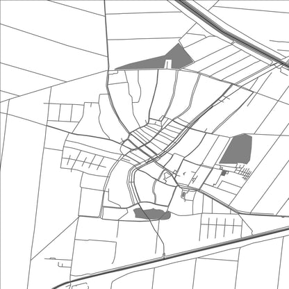 ROAD MAP OF BAČKI PETROVAC, SERBIA BY MAPBAKES