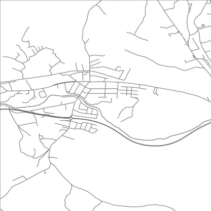 ROAD MAP OF BATOČINA, SERBIA BY MAPBAKES